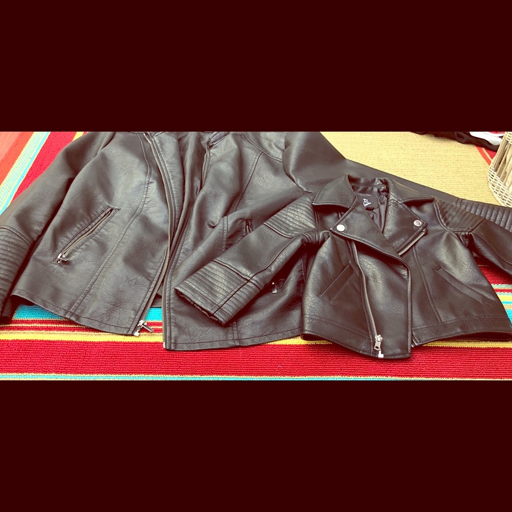 Mommy and me moto jacket set